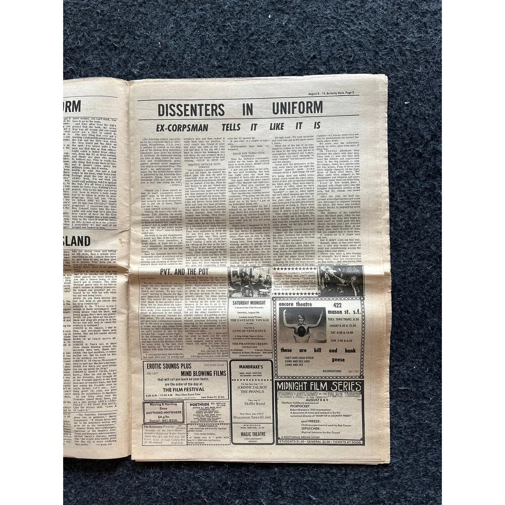 1970s Berkeley Bark CounterCulture, Black Panther Party, Underground Newspaper,